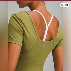 lululemon athletica Crop Top Olive Size 6